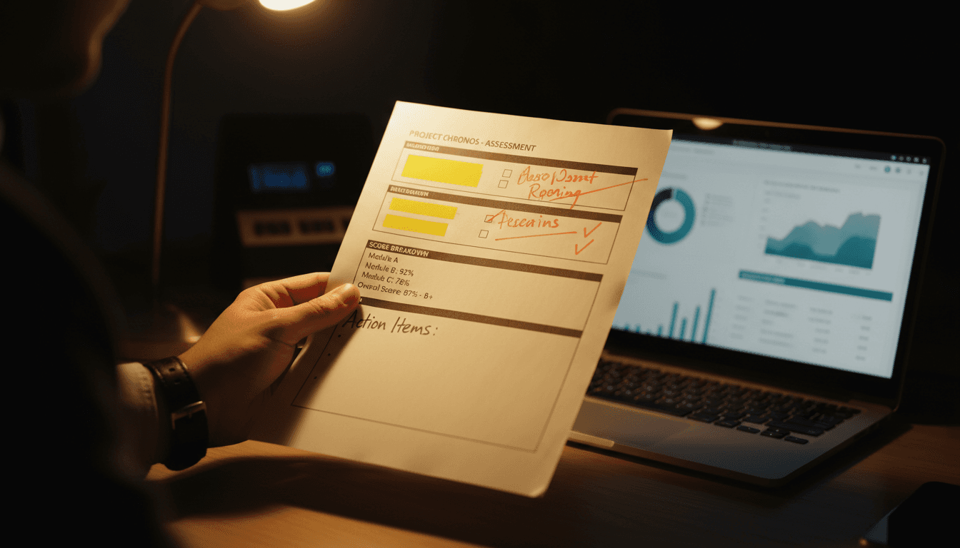 Detailed CELPIP test feedback report with score analysis